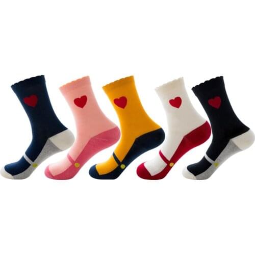 Love Ballet, womens cotton tube socks ZQ046