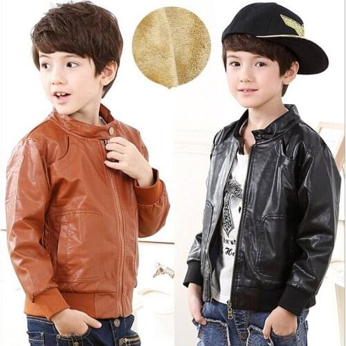 Bianhuakai Leather Jackets For Boys