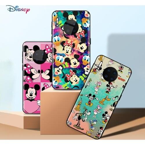 Disney Cartoon Animation Mickey Mouse Collection For Huawei Mate 40 RS Porsche Design 30 20 X 10 Lite Pro Plus Black Phone Case