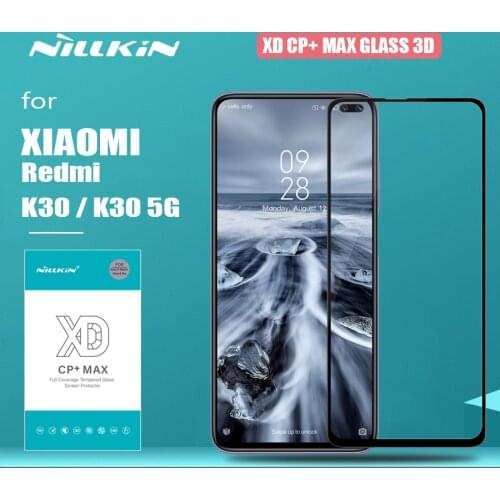 For Xiaom Redmi K30 K30 5G Glass Nillkin XD CP+ Max Full Cover 3D Tempered Glass Screen Protector for Xiaomi Redmi K30 5G Glass