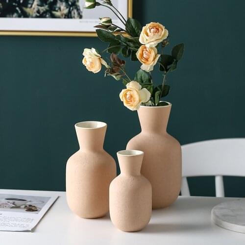 1pc Minimalist Vase Embossment Ceramic Flower Vase Hydroponic Stoneware Decor Vase Home Decoration Ornament 5.8/ 6.9/ 7.9 inch