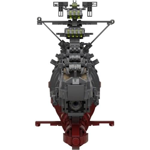MOC Space Ship Series Warship Yamato Famous Boat High-tech Building Blocks Bricks Model Kid Gift Educational Toy Cool Block Set