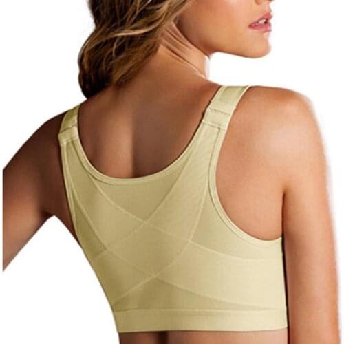 Posture Corrector Lift Up Bra Women Cross Back Bra Breathable Underwear Shockproof Sports Top Support Fitness Vest Bra plus Size