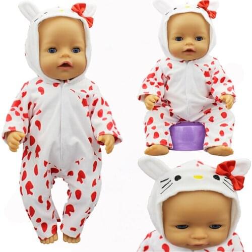 Warm Soft Suit Fit For born born baby 43cm Doll Clothes Doll Accessories For 17inch Baby Doll