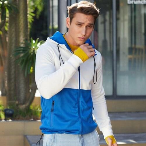 Ymwmhu Fashion Jacket Men Hooded Collar Jackets for Man Loose Fit Zipper Pocket Mens Winter Jacket and Coat Casual Man Clothes