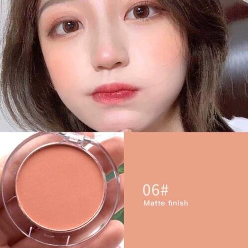 Milk Tea Blush Peach Pallete 6 Colors Face Mineral Pigment Cheek Blusher Powder Makeup Contour Shadow Cosmestics Pink Blusher #1