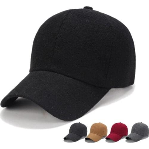 2019 new Man big bone large size hat cap Male Autumn and Winter Warm Wool Felt Snapback Hat Men Big Sizes Baseball Caps