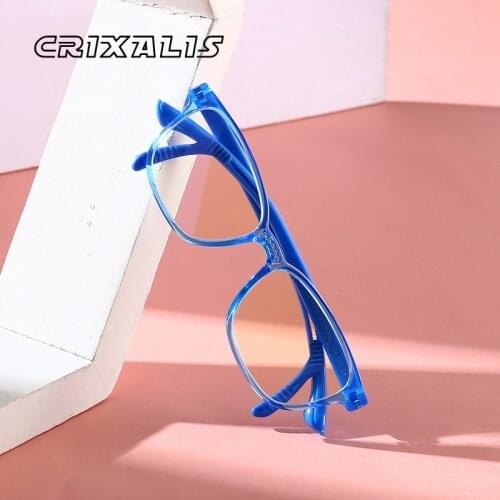 Adjustable Temples Blue Light Blocking Glasses Kids Ultralight Flexible Transparent Frame Computer Eyeglasses Children UV400