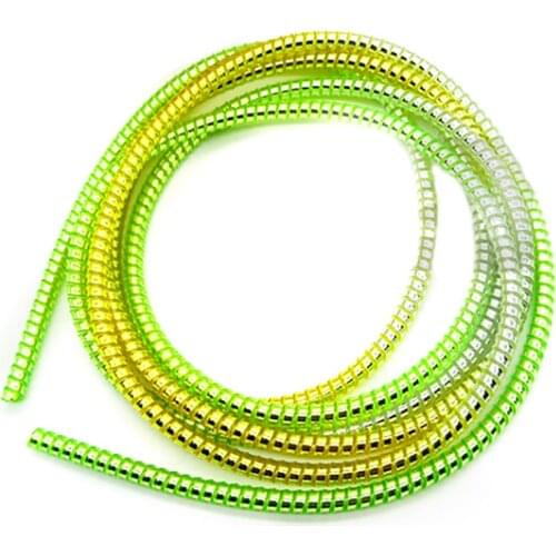 Cable Protector Plating Bobbin Winder 1.5M Data Line Case Rope Protection Spring Twine For Iphone Android USB Earphone Cover