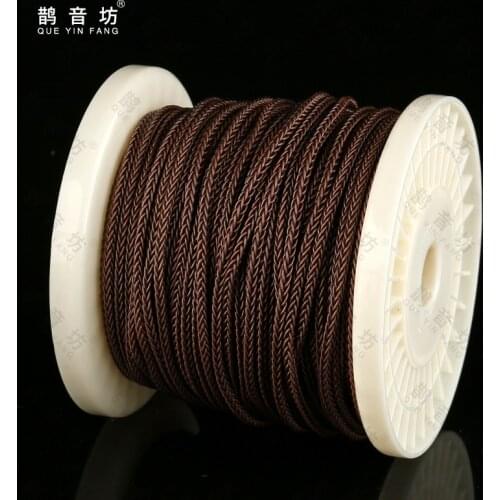 QUEYINFANG DIY 8-Core Earphone Upgrade Cable OFC Copper 8-core Brown Earphone Wire PVC Sheath 1.0mm per core