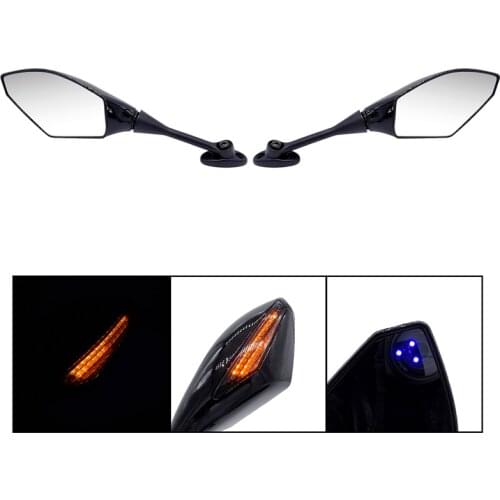 LED Turn Signals Rearview Mirror Rear View Side Mirror Motorcycle Racing Style For Honda CBR 1000RR 250R 600RR CBR300R CBR500R