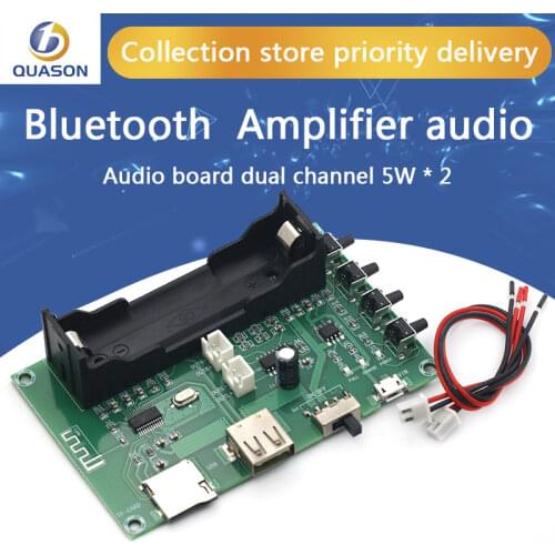 XH-A150 PAM8403 Bluetooth Amplifier audio Board 5W*2 Lithium Battery Singing Machine USB TF-Card Dual Channel Mini Speaker DIY