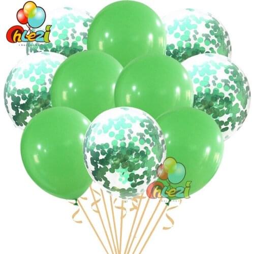 10pcs Green pink blue gold silver Confetti colorful latex helium balloon birthday Party Wedding decoration supplies baby shower