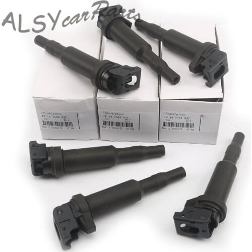 6Pcs Ignition Coil Set 12 13 7 594 937 For BMW 1 Series M 128i 135i 328i xDrive 335i 525i 528i 530i 535i xDrive X3 X6 Z4 L6 3.0L