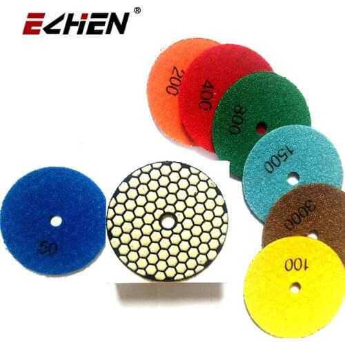 14 pieces Diamond Dry Polishing Pad For Marble And Granite Stone Professional Flexible Sanding Discs