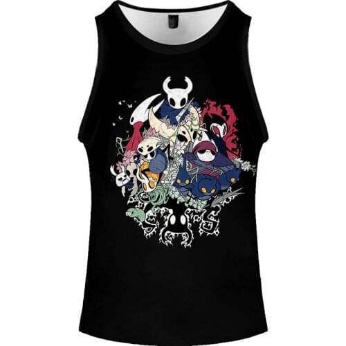 Hollow Knight Vest Summer Action Adventure Game Print Men Tank Tops Women Hollow Knight (3) Sports Vests Fitness Tops