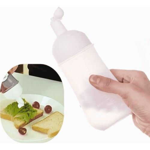 1PC Scale Condiment Squeeze Bottles,For Ketchup Mustard Mayo Hot Sauces Olive Oil Bottles Kitchen Gadget Seasoning Organizer