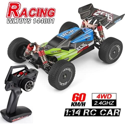Wltoys 144001 1/14 2.4G Racing RC Car 4WD High Speed Remote Control Vehicle Models Toys 60km/h Quality Assurance for Children