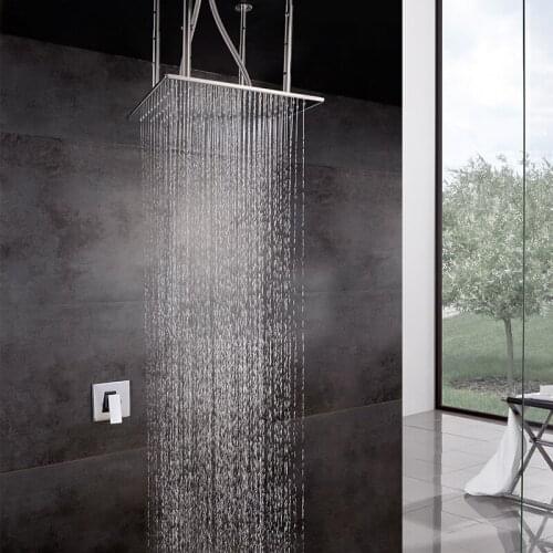 Hot Sale Free Shipping Chrome In-Wall Embedded Box Shower Set Bath Faucet Mixer Brass Shower Arm Various Styles Shower Head