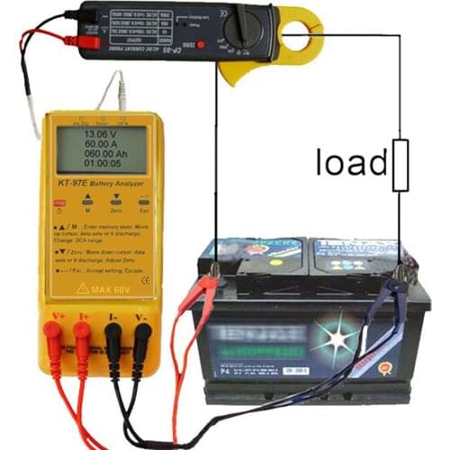 KT-97E Full Function Battery Analyzer Resistance Suitable For Car Batteries Emergency Lighting Automatic Sprinkler Systems