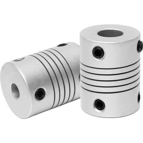 OcioDual 2x Flexible Coupler 5/8mm Axis Z Axis Motor Coupler 3D PRINTER REPRAP PRUSA 5mm 8mm for PRINTER Legio gear