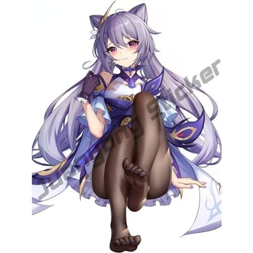 Genshin Impact Cartoon Car Stickers and Decal Funny for Phone Bumper Guitar Motorcycle Trunk Waterproof Decoration KK13x10cm