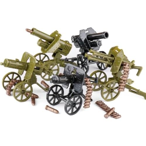 WW2 Military Legood Blocks Heavy Guns weapon Bullet Accessories Soldier Army Toy Building Blocks MOC Brick Toys For Childrens