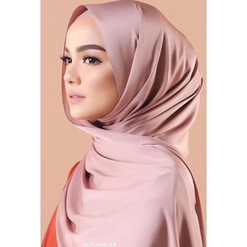 New Arrival Luxe Plain Satin Silk Shawls Hijabs Large Size Scarf Newest Muslim Head Wraps Turbans Fashion Headscarf 1PC Retail