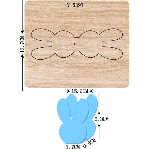 New rabbit wooden dies cutting dies for scrapbooking Multiple sizes V-5397