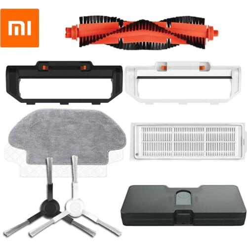 Original XIAOMI Sweeping Mopping Robot Vacuum Cleaner STYJ02YM Spare Part Main Brush Side Brush HEPA Filter Water Tank Mop