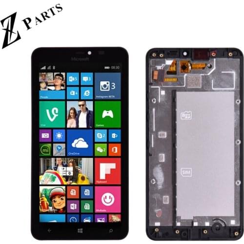 Original For Microsoft Nokia Lumia 640XL 640 XL LCD Display with Touch Screen Digitizer Assembly With frame free shipping