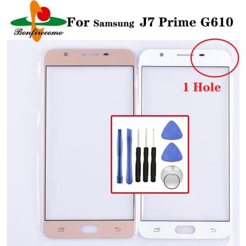 For Samsung Galaxy J7 Prime G610 G610M G610DS G610F G610DD G610Y LCD Front Touch Screen Glass Outer Lens Panel Replacement