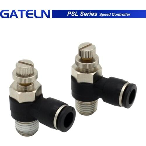 PSL series Pneumatic fitting Throttle valve pressure reduce control regulating PSL4-M5 4-PSL01 6-M5 8-01 PSL10-02