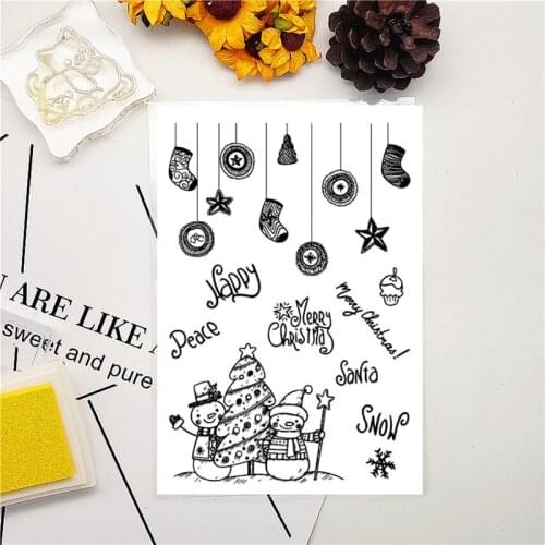 11*16CM Christmas Lights Transparent Clear Stamps / Silicone Seals Roller Stamp For DIY Scrapbooking Photo Album/Card Making