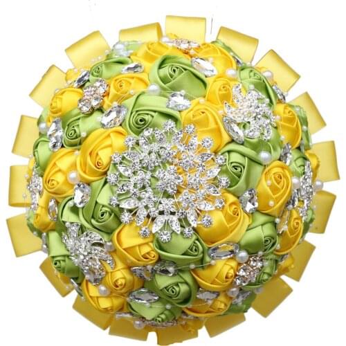 In stock Wedding flowers Bridesmaid Bridal Bouquets Sweet 15 Quinceanera Bouquets artificial Rose Wedding Accessories PL001