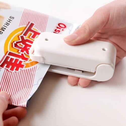 Portable Mini Sealer Home Heat Bag Plastic Food Snacks Bag Sealing Machine Food Packaging Kitchen Storage Bag Clips Wholesale