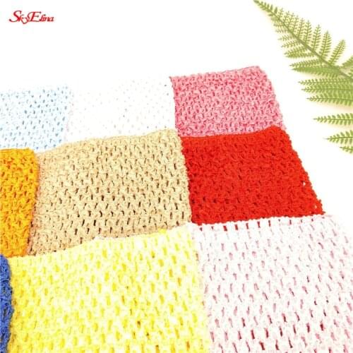 9/6 Inches Children Handmade Wrapped Chest Elastic Knitted Skirt For DIY Baby Girl Crochet Tutu Tube Tops Wide 5Z