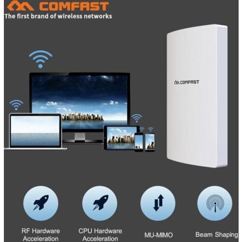 High Power 1300Mbps gigabit Outdoor AP Weatherproof 27dbm Wireless Wifi Router/AP Repeater 5Ghz Long Range AP CPE bridge antenna