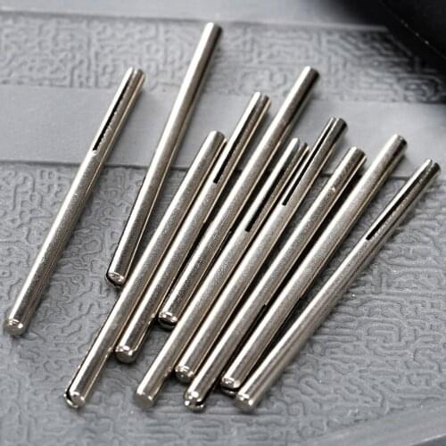 10Pcs 1/8"/3mm Shank Polishing Paper Sandpaper Abrasive Straight Clamp Split Mandrel Holder Clip 50mm Length Grinder Rotary Tool