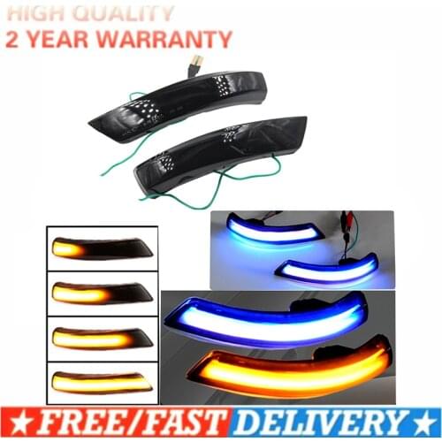 For Ford Focus 2 3 Mk2 Mk3 Mondeo Mk4 EU 2-pack dynamic turn signal indicator LED side mirror indicator flashing light