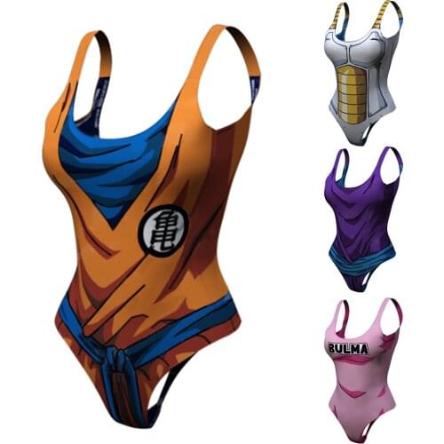 2021 Cosplay Anime characte Womens Sexy Swimsuit Padded Bikini Swimwear Bathing Suit Monokini Bikinis Women Beachsuit Beachwear
