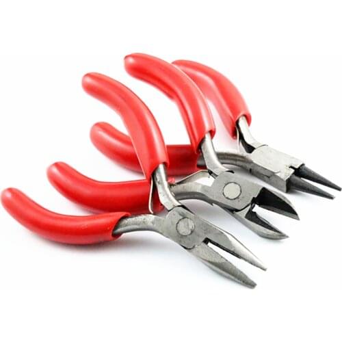 3 Piece( One Set) Jewelry tool set Pliers Stainless Steel Small size Needle Nose Pliers DIYJewelry Making Hand Tool 8cm Long