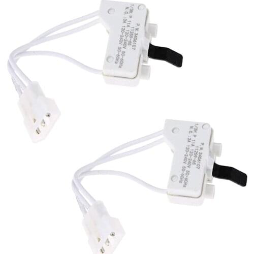 AD-2PCS for 3406107 Dryer Door Switch Assembly Replacement Part Fit for Whirlpool Kenmore