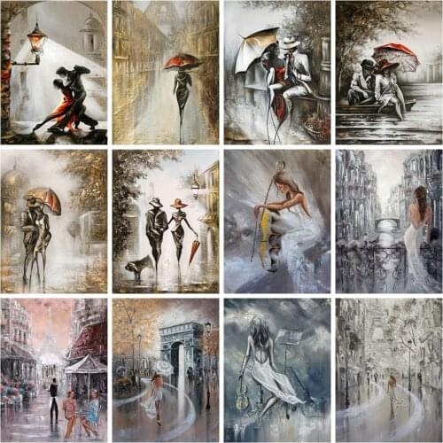 Huacan Diamond Painting Full Woman Mosaic Embroidery Dancer Cross Stitch Portrait Home Decor Diamond Art Diamond Art