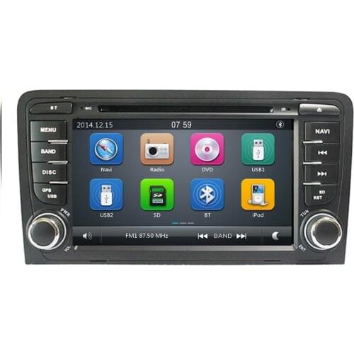 2 din Navi Car radio For Audi A3 2002-2011 car multimedia dvd player GPS Navigation stereo For Audi 8P A3 Autoradio 8P1 screen