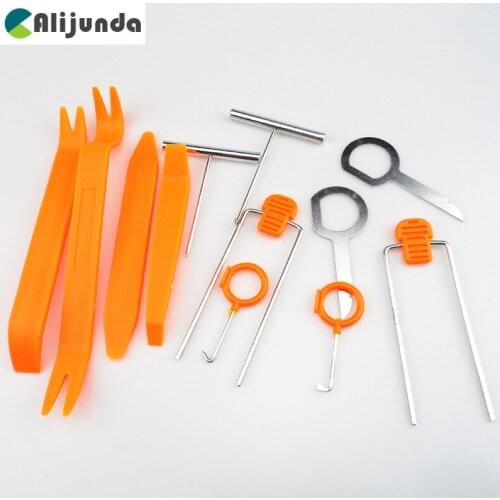 Alijunda Car styling 12pcs Car Radio Door Clip Panel Kit For Kia Rio K2 K3 K5 K4 Cerato,Soul,Forte,Sportage R,SORENTO,Mohave