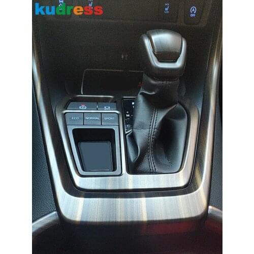 For Toyota RAV4 RAV 4 2019 2020 2021 Wood Grain Gear Shift Panel Cover Trim Stickers Car Interior Accessories LHD