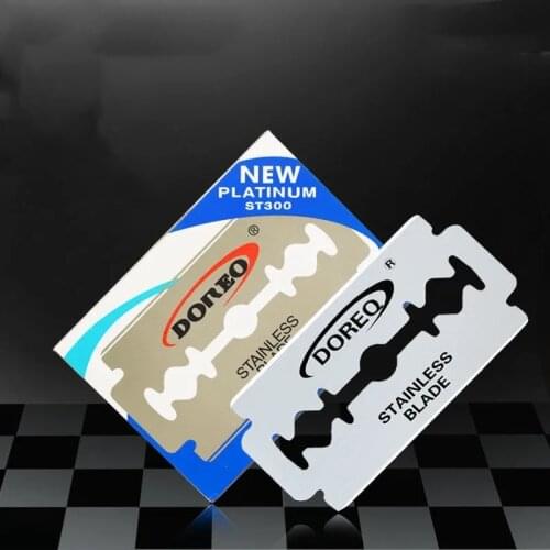 FnLune Double-sided Razor Blades Stainless Steel Safety Razor Blades for Shaving Razor Men Shaver Lames De Rasoir Barber Blade
