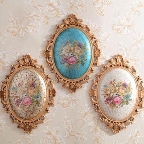 European High-grade Resin Wall Mural Decoration Home Livingroom Sofa Background Painting Retro Ornaments Crafts Wedding Gift Art