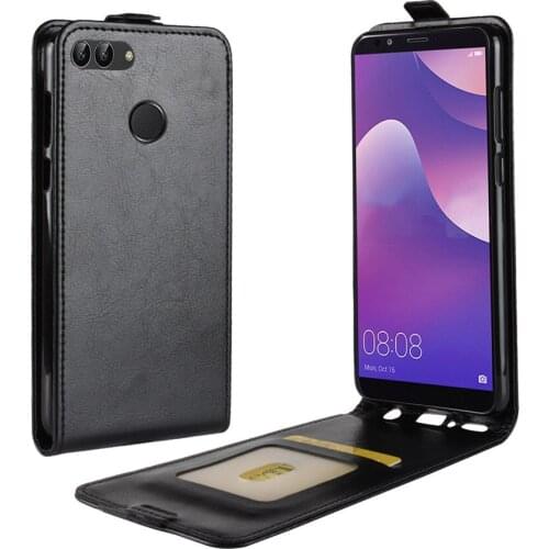 For Huawei Y9 2018 Case Flip Leather Case For Huawei Y9 2018 High Quality Vertical Cover With Card Holder For Huawei Y9 2018